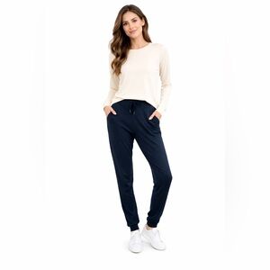 Cozy Earth Women’s Bamboo Jogger Pant in Navy XXL
